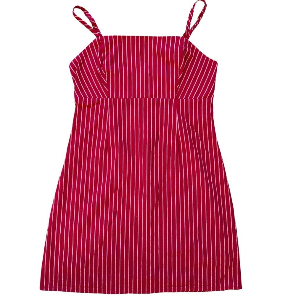 KENDALL & KYLE (PACSUN) Striped Sundress Mini Dress (Size S) Red & Pink